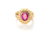 Anel Turmalina Rosa QUEEN