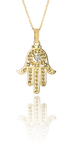 Colar Chamsa Com Diamante
